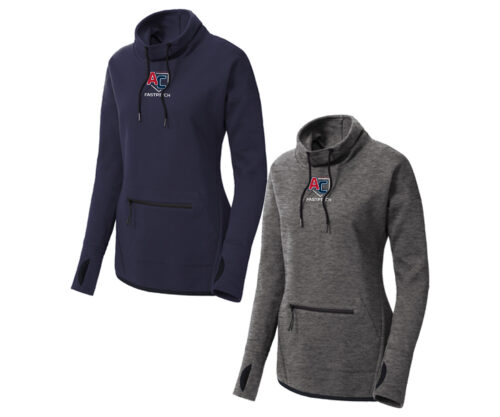 Ladies 7.1 oz Cotton/Poly Cowl Neck Pullover (Copy)